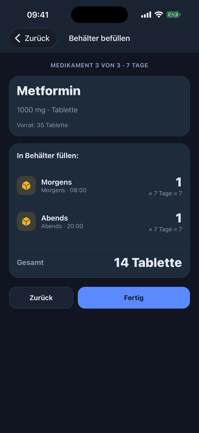 Wochenbox-Befüll-Wizard