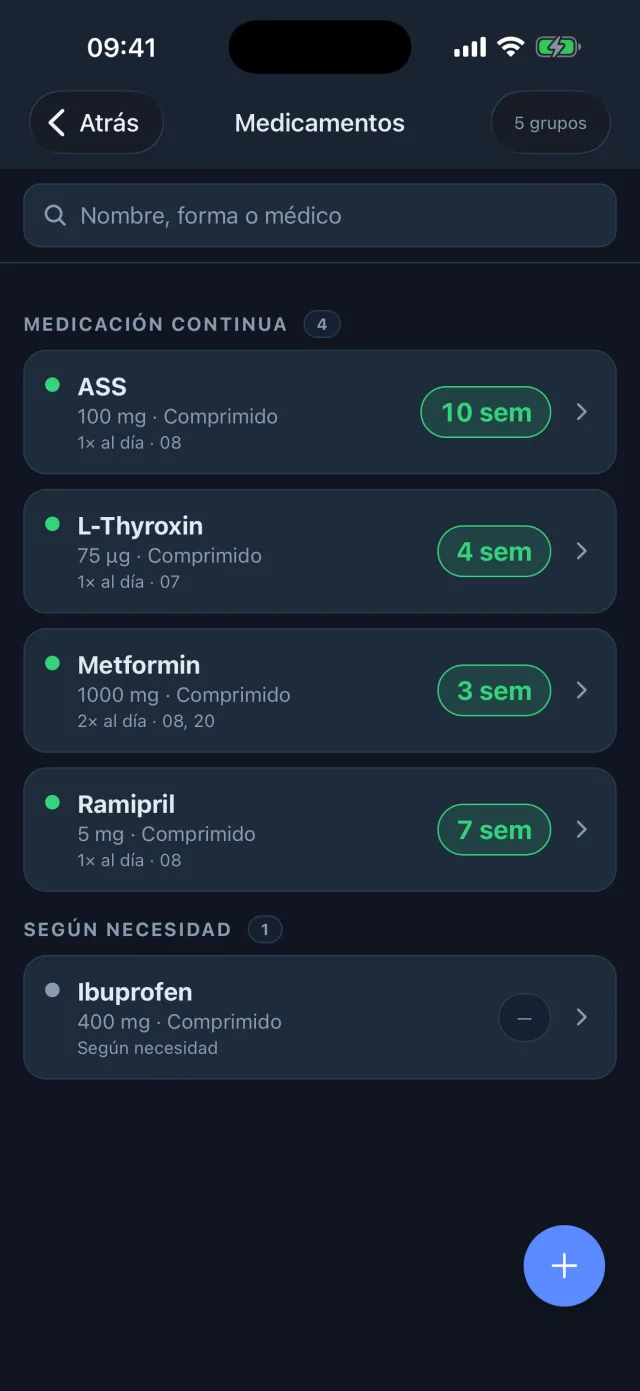 Medikamente und Rezepte